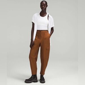 Lululemon Light Utilitech Cargo Pocket High-Rise Pants Roasted Brown